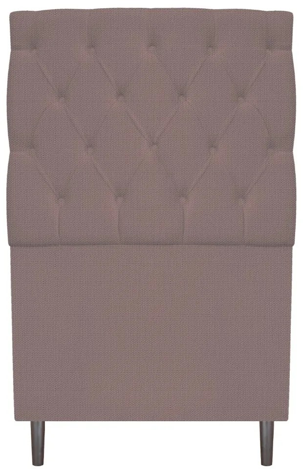 Cabeceira Estofada Liverpool 90 cm Solteiro Linho Rosê - ADJ Decor