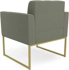 Namoradeira e Poltrona Industrial Dourado Ana Bouclé Menta - Ibiza