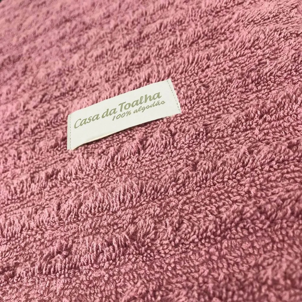 Jogo de Toalha 5 Peças Fio Penteado 100% Algodão - Branca e Rose  Branca e Rose