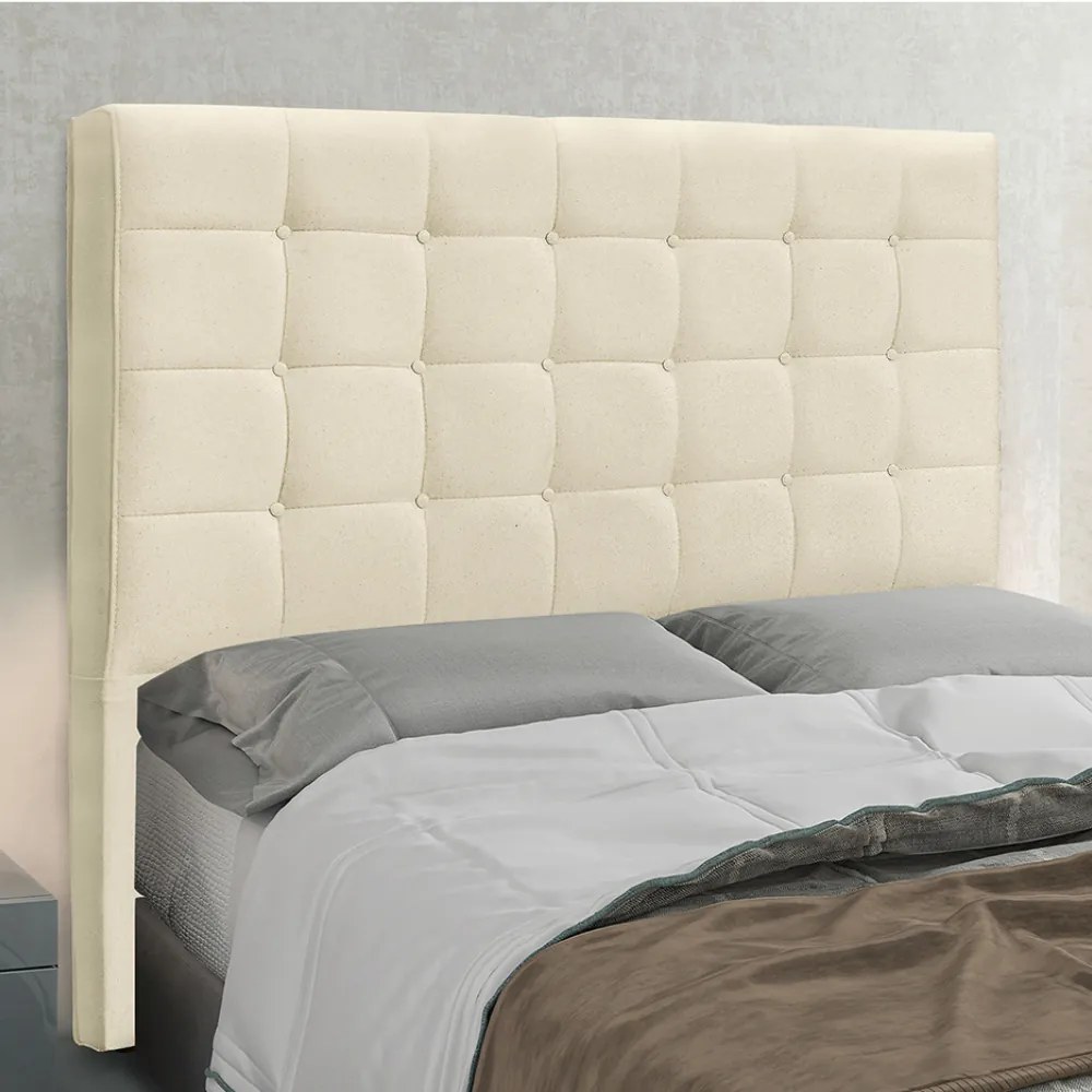 Cabeceira Cama Box Solteiro 90 cm Verona Linho S04 - D'Rossi - Perola
