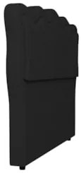 Cabeceira Casal Queen Cama Box 160cm Oregon Z04 Linho Preto - Mpozenat