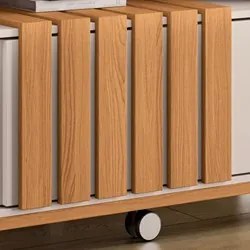 Estante Painel Para TV 65 Pol 180cm 2 Portas Cloe H01 Off White/Cinamo