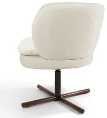 Kit 2 Poltronas Decorativas Melissa Base Xis Giratória Veludo C-309 Be