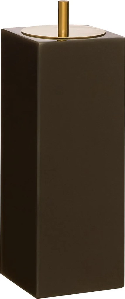 Porta Escova de Dentes Davos Resina Marrom Esverdeado - Gold  Gold