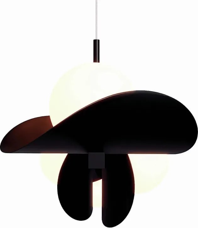 Pendente Calandra Irregular Linear 27X21X95Cm Alumínio E Globo Ø10Cm F... (CHAMPANHE, FOSCO)