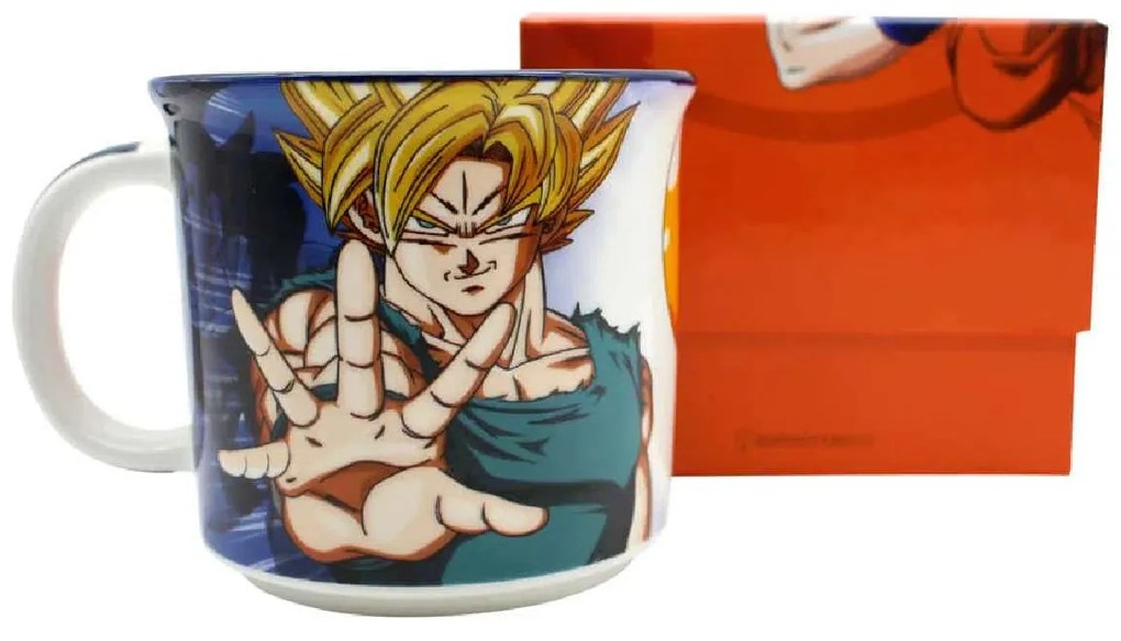Caneca Dragon Ball Z Goku Super Saiyajin Esferas 350 ml