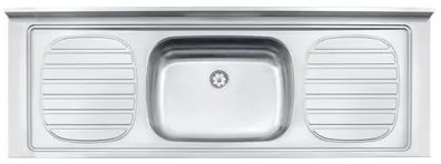 Pia de Apoio Tramontina Filo 56 em Aço Inox 160 x 55 cm Standard