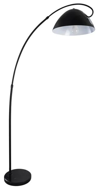 Luminaria De Piso Metal Marmore Preto Lazio