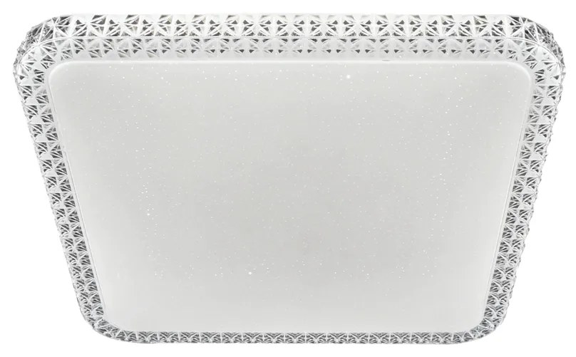 Plafon Quadrado Acrilico Cristal 43X43Cm Led 36W 3000K Bivolt / Crista... (Cristal)