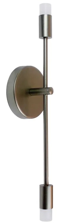 Arandela Cross Dupla 44,9X11X7,3Cm Led 10W - Usina 19743/2 (MN-F - Mar Neutro Fosco, 3000k, 220v)