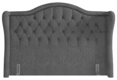 Cabeceira Cama Box Casal King 195cm Antibes Z37 Linho Cinza - Mpozenat