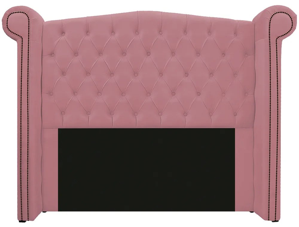 Kit Cabeceira e Calçadeira Veneza 160 cm Queen Size Suede Rosa Bebê - ADJ Decor