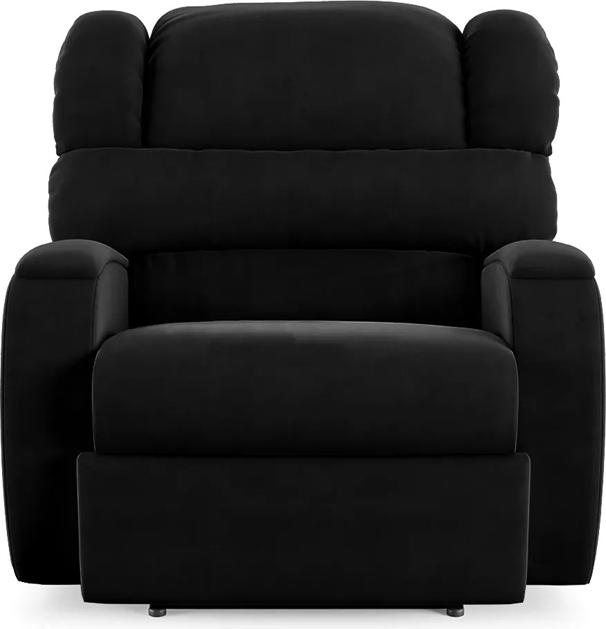 Poltrona do Papai Sala de Cinema Reclinável Kylie Power Elétrica Veludo Preto G23