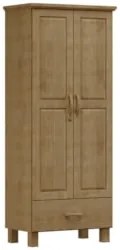 Guarda Roupa Solteiro 82cm 2 Portas 1 Gaveta Renzo Freijó F07 - Mpozen
