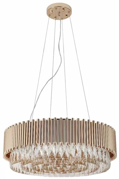 Pendente Cristal Metal Ouro Frances 60Cm Notre-Dame