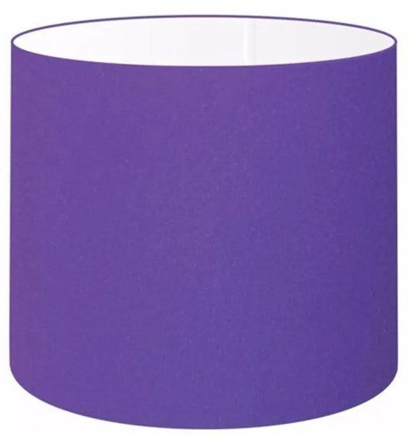 Cúpula Abajur Cilíndrica Cp-8010 Ø25x25cm Roxo