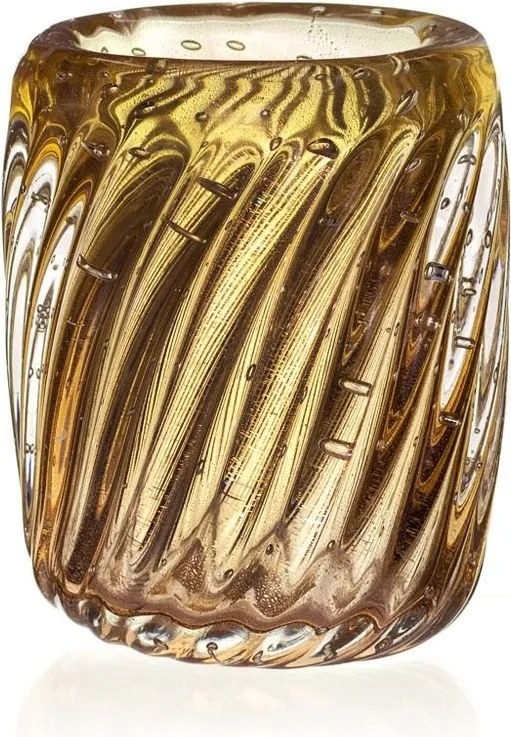 Vaso Murano Venlo c/ Ouro P - Garnet  Garnet