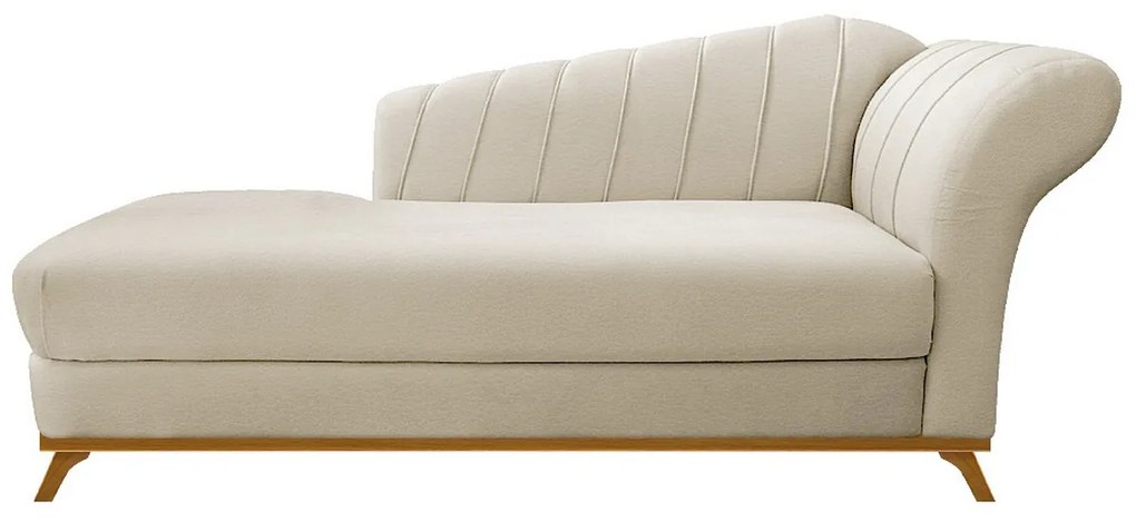Recamier Vanessa 140cm Lado Esquerdo Corano Bege - ADJ Decor