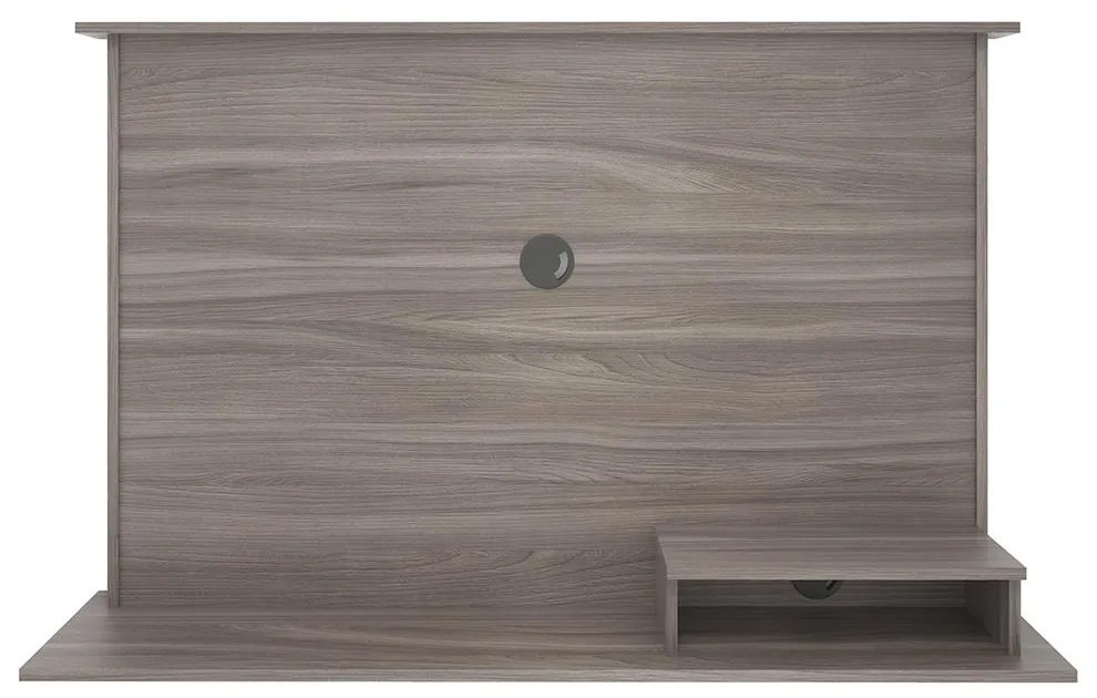 Painel Para TV Até 47" 1 Nicho 2 Prateleiras Cinza Carvalho