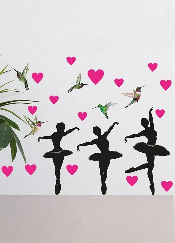 Adesivo Bailarinas 27x27 cm