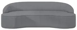 Sofá 3 Lugares para Sala de Estar Living 180cm Theo D06 Bouclê Cinza -