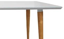 Mesa De Jantar Retangular 120cm 4 Lugares Veneza Plus C14 Branco - Mpo