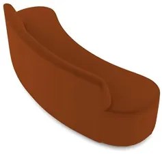 Sofá 2 Lugares para Sala de Estar Living 150cm Koane D06 Veludo Laranj