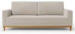 Sofá Living 145cm 2 Lugares Kayrós D05 Boucle Bege - Mpozenato
