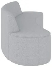 Sofá 4 Lugares para Sala de Estar Living 260cm Koane D06 Linho Cinza C