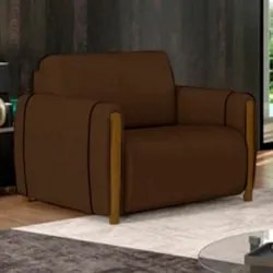 Kit 2 Poltronas Decorativas para Sala de Estar 98cm Amaranto Z32 Velud