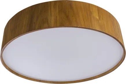 Plafon De Sobrepor Madeira Imbuia 70Cm Cilindrico