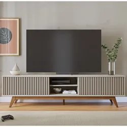 Rack Bancada Para TV 75 Pol. Martires C05 Off White - Mpozenato