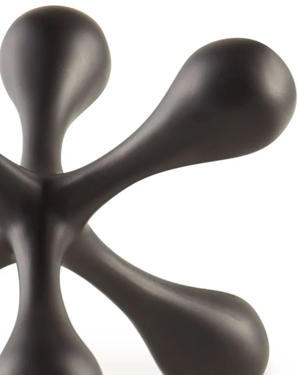 Enfeite Decorativo Em Poliresina Preto 13,5x14 Cm - D'Rossi
