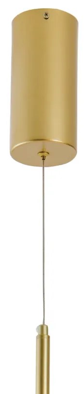 Pendente Anillo 20X61Cm Vertical Led 40W 3000K Bivolt Alumínio Dourado...