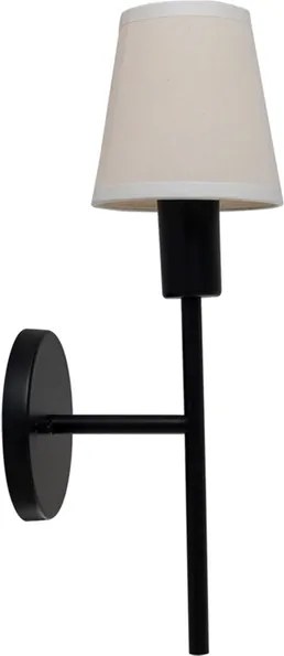 Arandela Aco Aluminio Preto Tocheiro