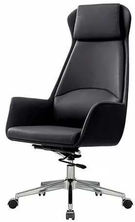 Cadeira Atlanta Presidente Corino Preto Base Aço - 76873 Sun House