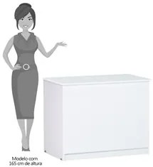 Kit 2 Baús Multiuso Amanda Branco - AJL Móveis