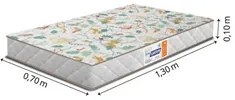 Colchão Para Berço 70cm Espuma D18 Supreme Branco - Gazin