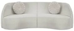 Sofá Decorativo com Almofadas 4 Lugares 318cm Tressê Zion Z32 Boucle B