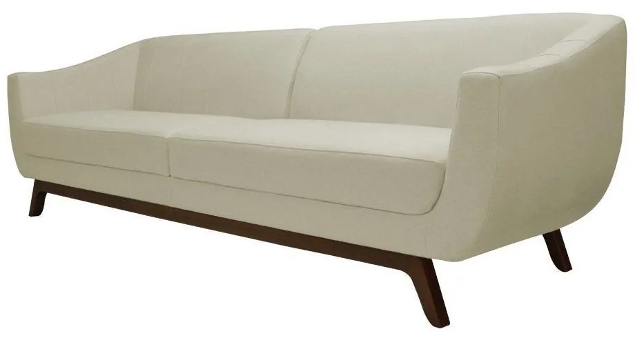 Sofá 3 Lugares Boomer 210cm Veludo Bege G15 - Gran Belo