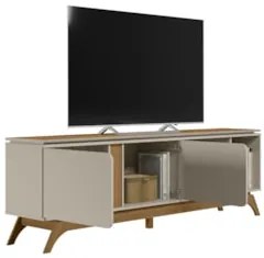 Rack Para Sala de TV 70 Polegadas 200cm Nice L06 Nature/Off - Mpozenat