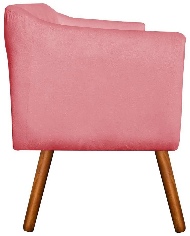 KIT 02 POLTRONAS JULIA SUEDE ROSE PES PA