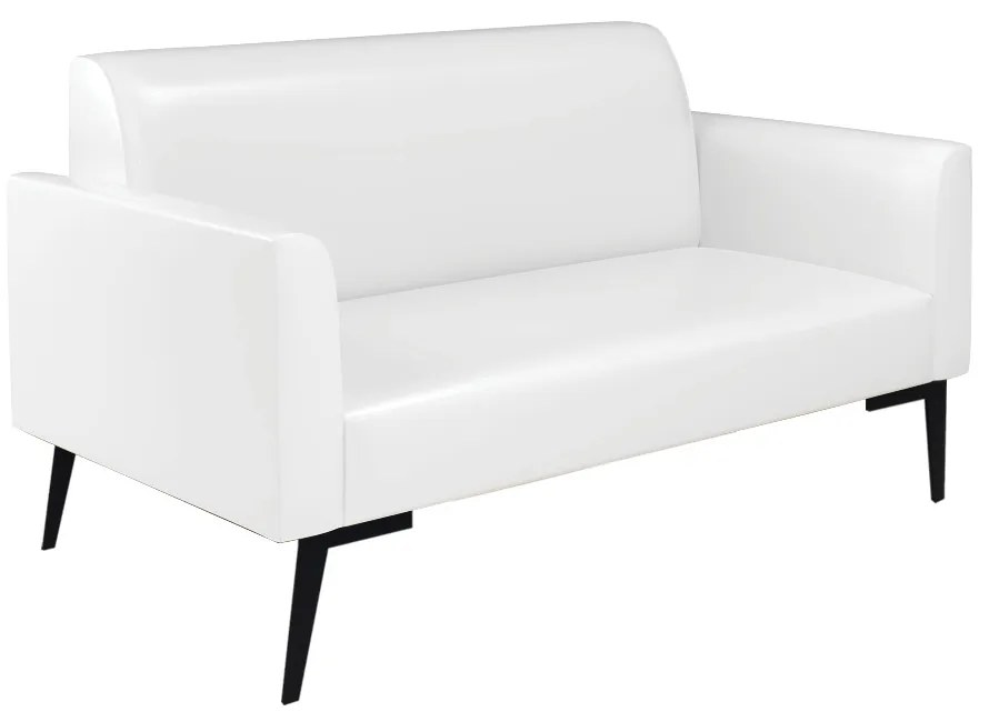 Sofá Namoradeira com 2 Poltronas Pés Villach Marisa Corano D03 - DRossi - Branco