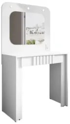 Penteadeira Camarim 90cm Com Espelho Lilian Branco B02 - Mpozenat