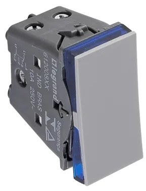 Modulo Interruptor Bipolar Paralelo Cinza Pial Plus+