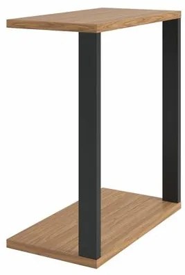 Mesa Holambra para Notebook cor Freijo com Preto Fosco 60cm - 64288 Sun House