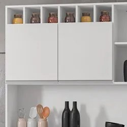 Kit Cozinha Compacta 130cm Com 6 Portas e 1 Gaveta Alice Branco - AJL