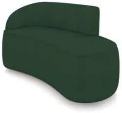 Sofá 2 Lugares Para Sala 140cm Orgânico Wendi Boucle Verde I01  - Mpoz