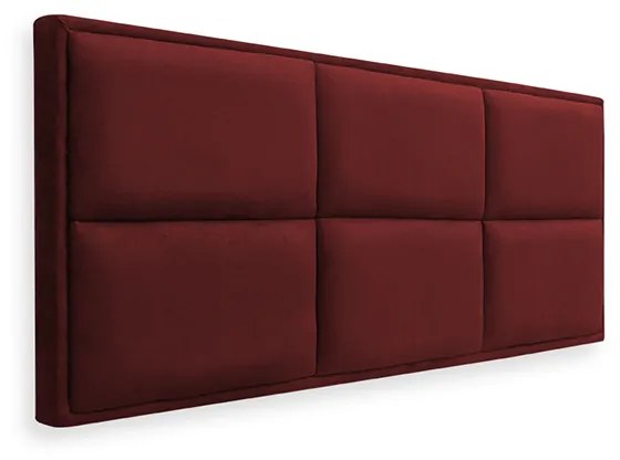 Cabeceira Painel Cama Box Solteiro 100cm Nina Suede Bordô - Sheep Estofados - Vermelho escuro