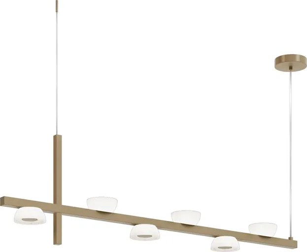 Pendente Led Metal Dourado 12W 3000K Kalida Linear